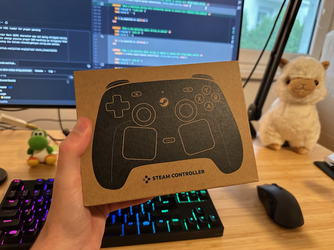 Photo of my unopened Steam Controller box shortly after delivery